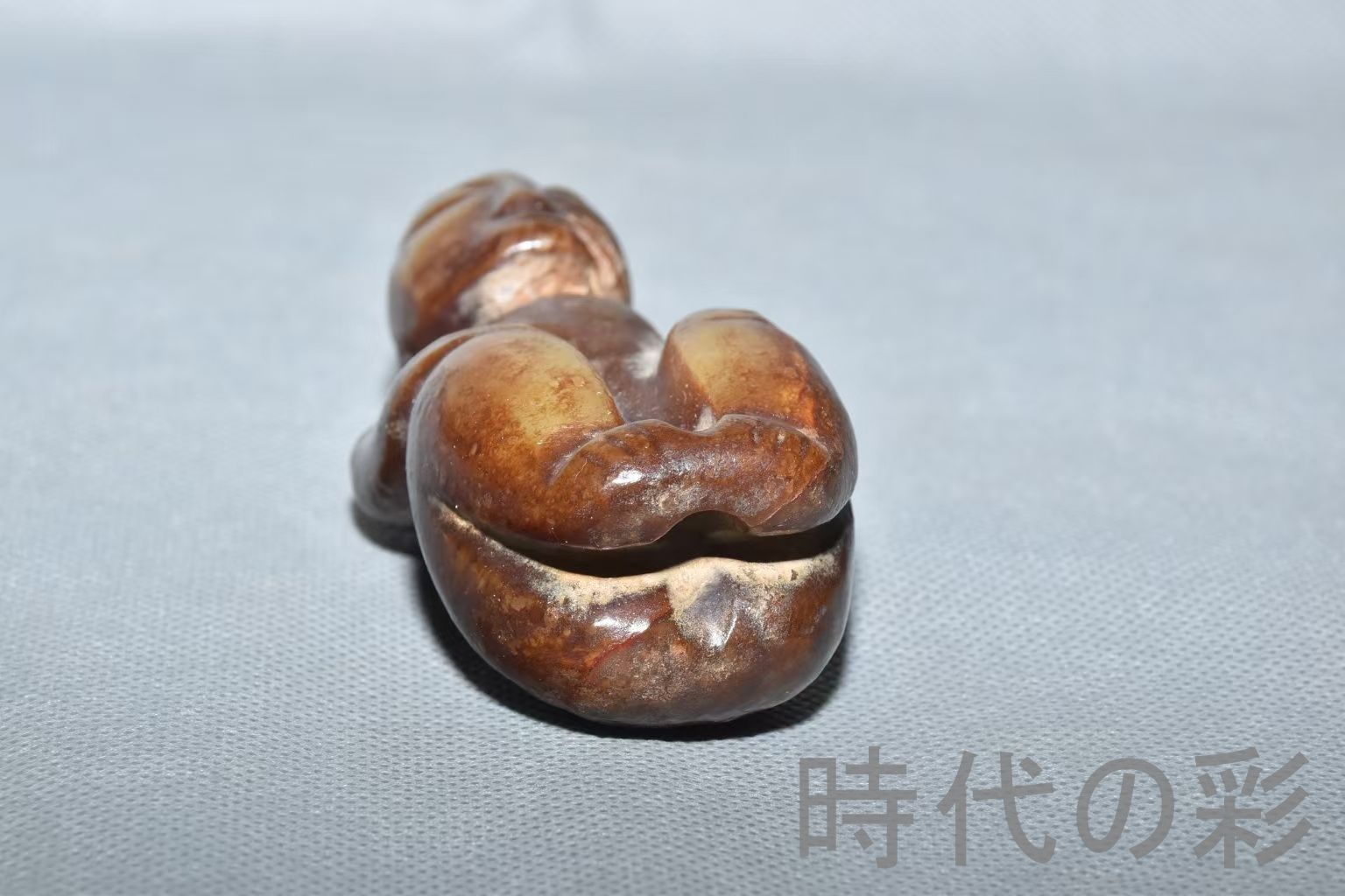 紅山文化 河磨玉 人像玉】重さ220g 玉質細潤 古玉 中国古美術 新石器