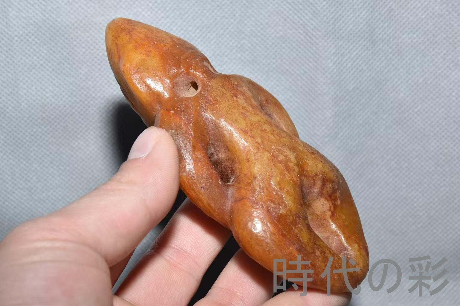 紅山文化 河磨玉 人像玉】重さ220g 玉質自然 古玉 中国古美術 新石器