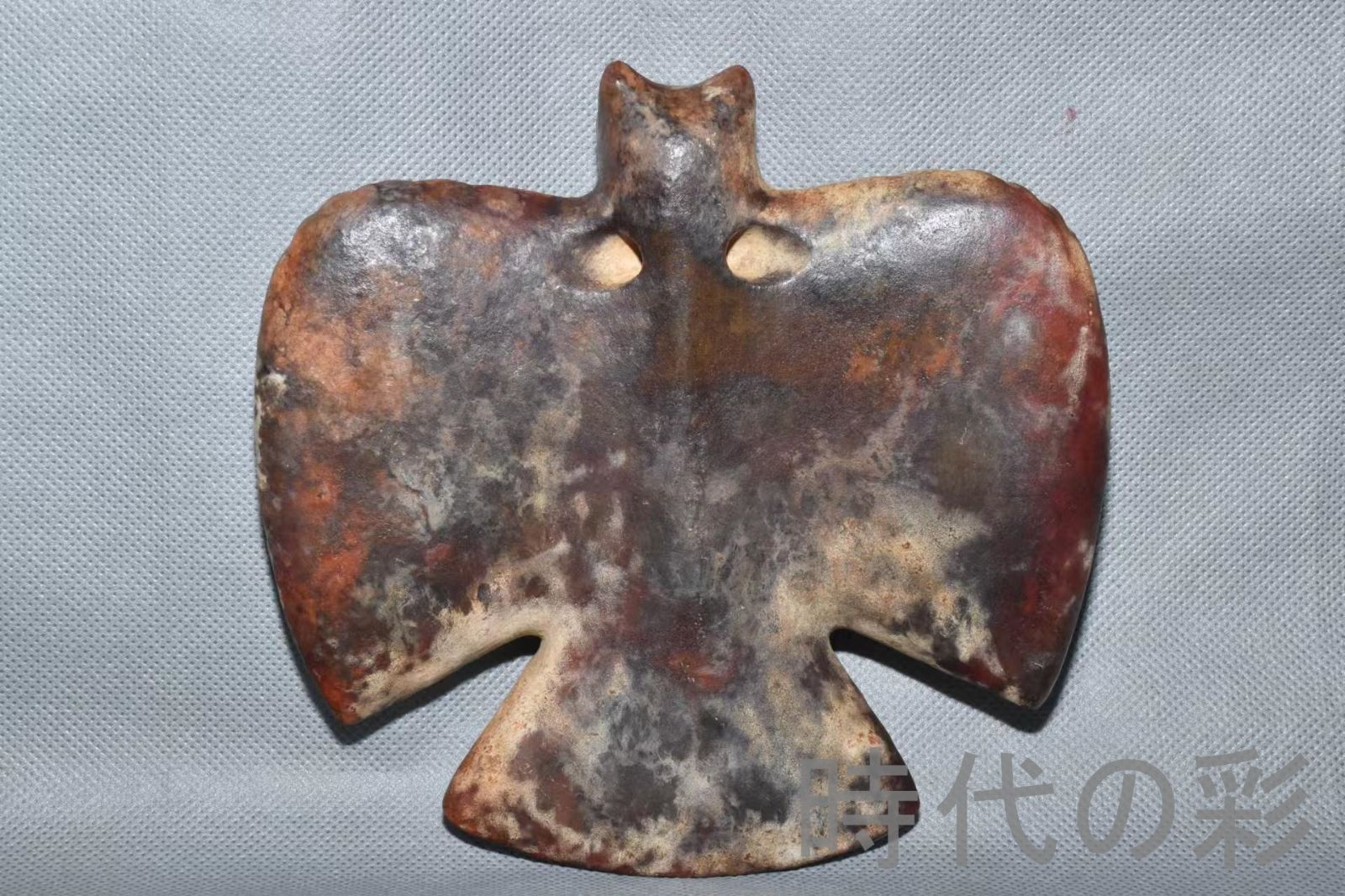 紅山文化 河磨玉 鳥形玉】重さ770g 玉質細潤 古玉 中国古美術 新石器