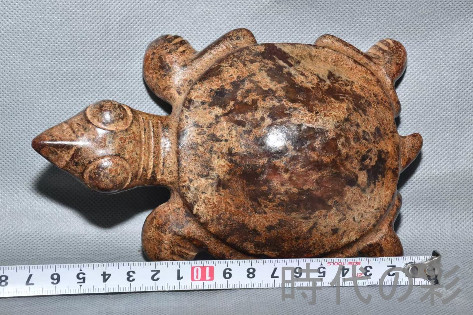 紅山文化 河磨玉 亀形玉】重さ700g 玉質細潤 古玉 中国古美術 新石器