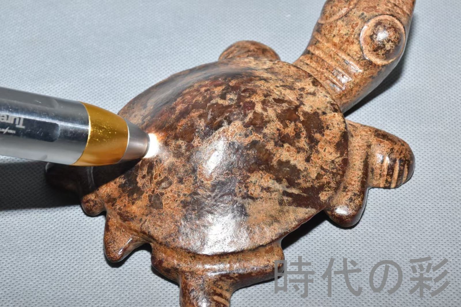 紅山文化 河磨玉 亀形玉】重さ700g 玉質細潤 古玉 中国古美術 新石器