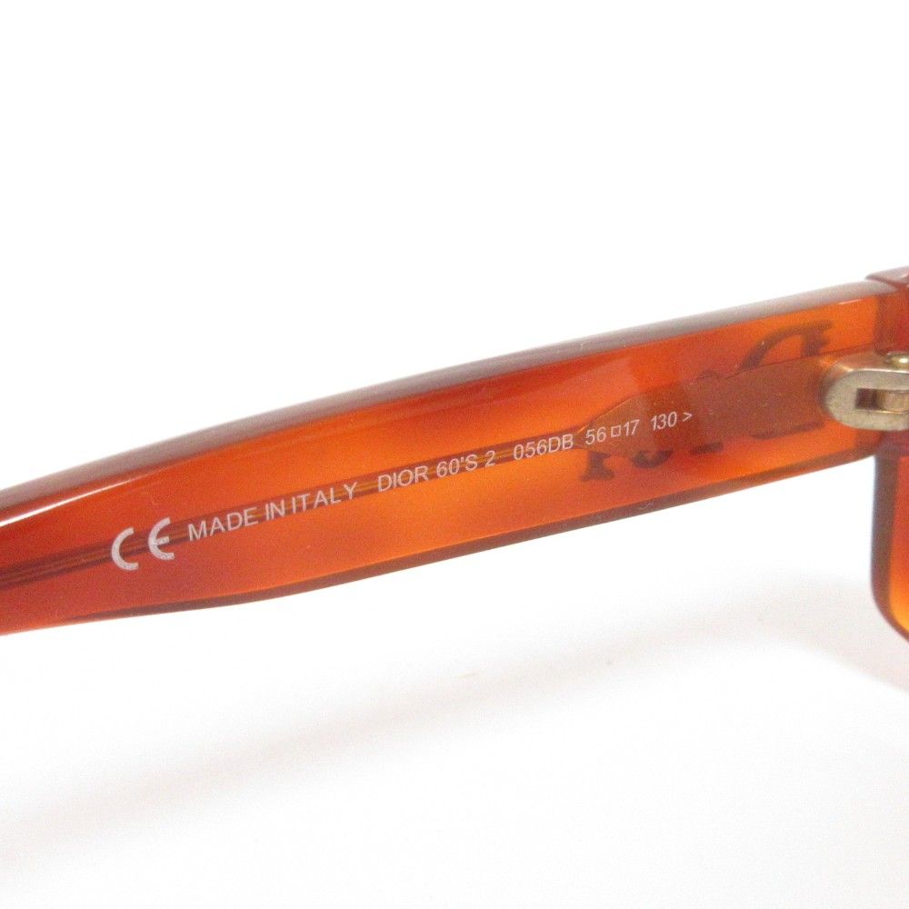 ディオール Dior サングラス カラーレンズ 度無し 60'S 2 056DB 茶