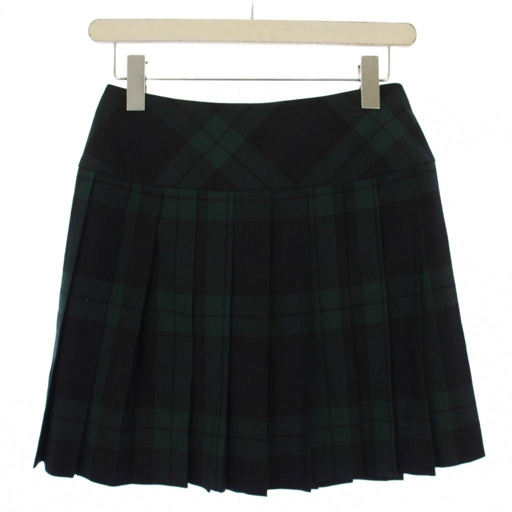 150〜160ポロラルフローレン プリーツスカート グリーンチェック 卒業