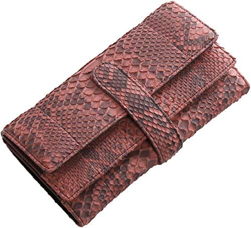 三京商会 長財布 レディース ギャルソン 小銭入れ大きい ダイヤモンドパイソン ワイン ac 4 f 06 e 1