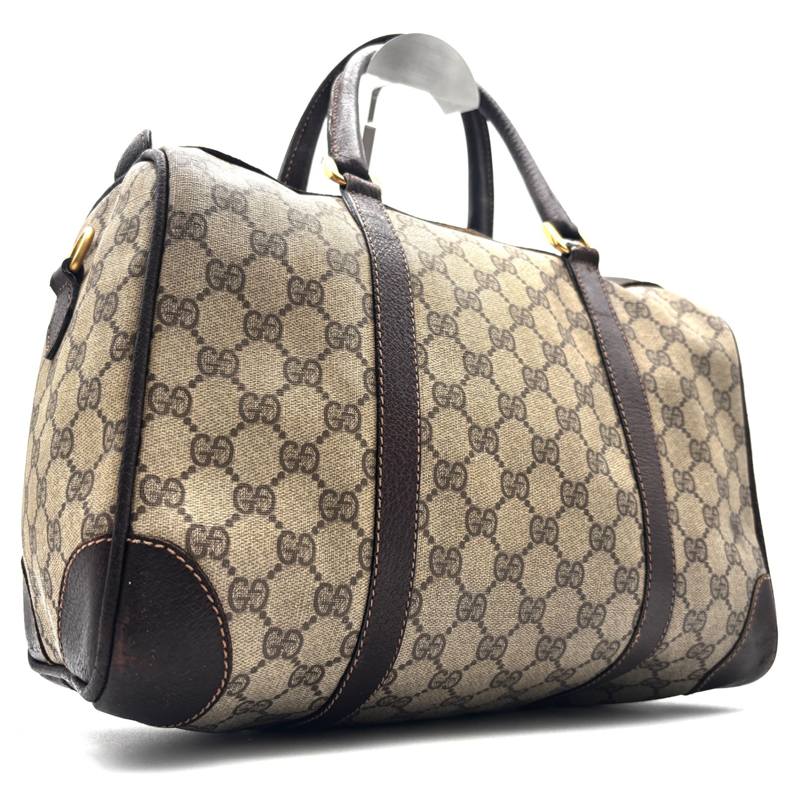 GUCCI グッチ ヴィンテージ ボストンバッグ GGスプリーム GUCCIグッチ 人気 GGスプリーム ユニセックス ボストンバッグ 大