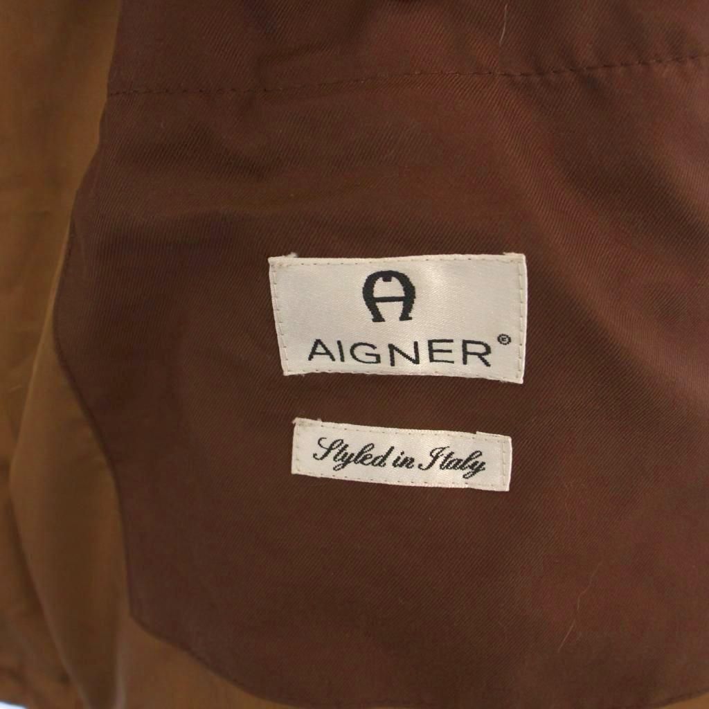 アイグナー AIGNER ダウンコート ロング フード ジップアップ ファー