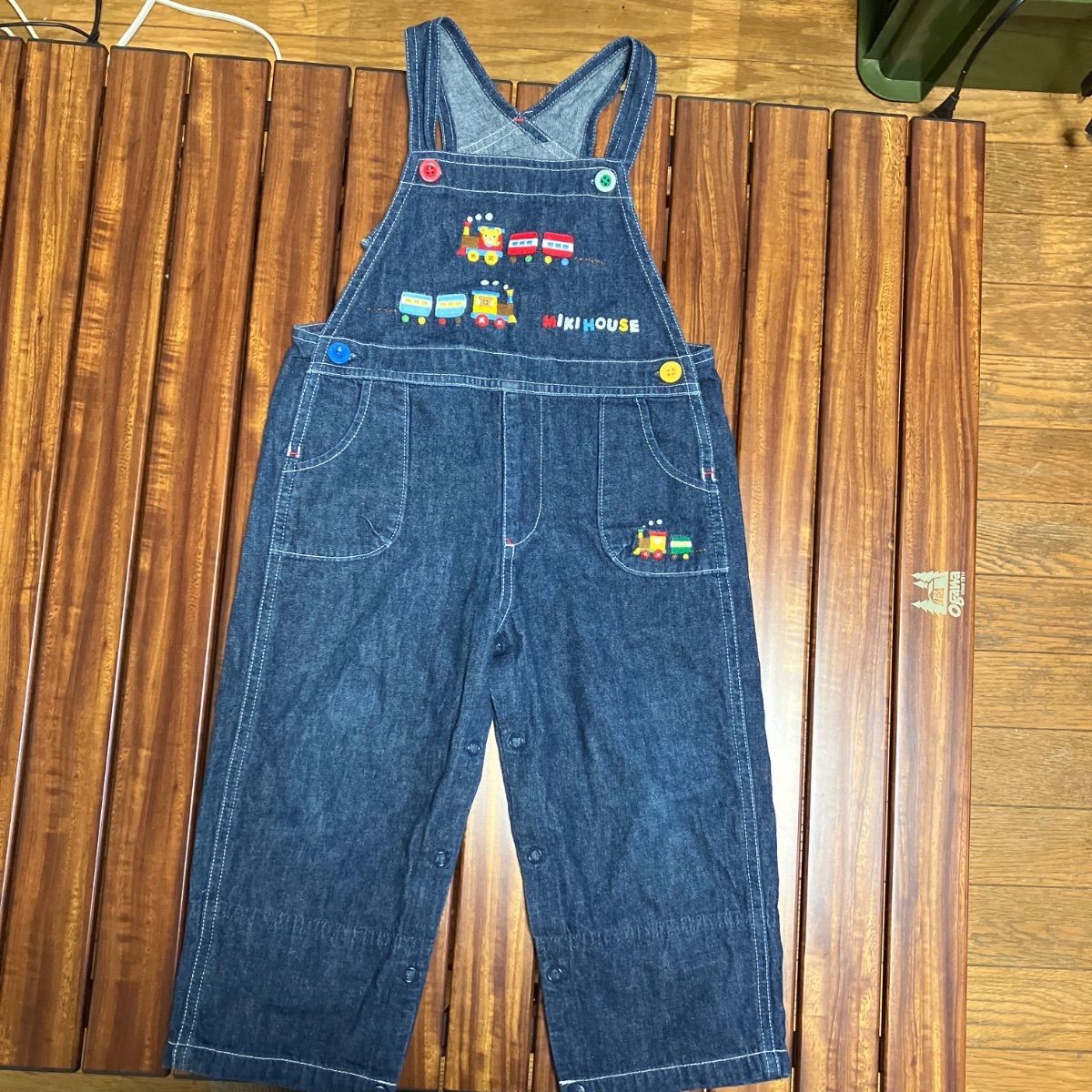 ミキハウス オーバーオール 90cm - メルカリ