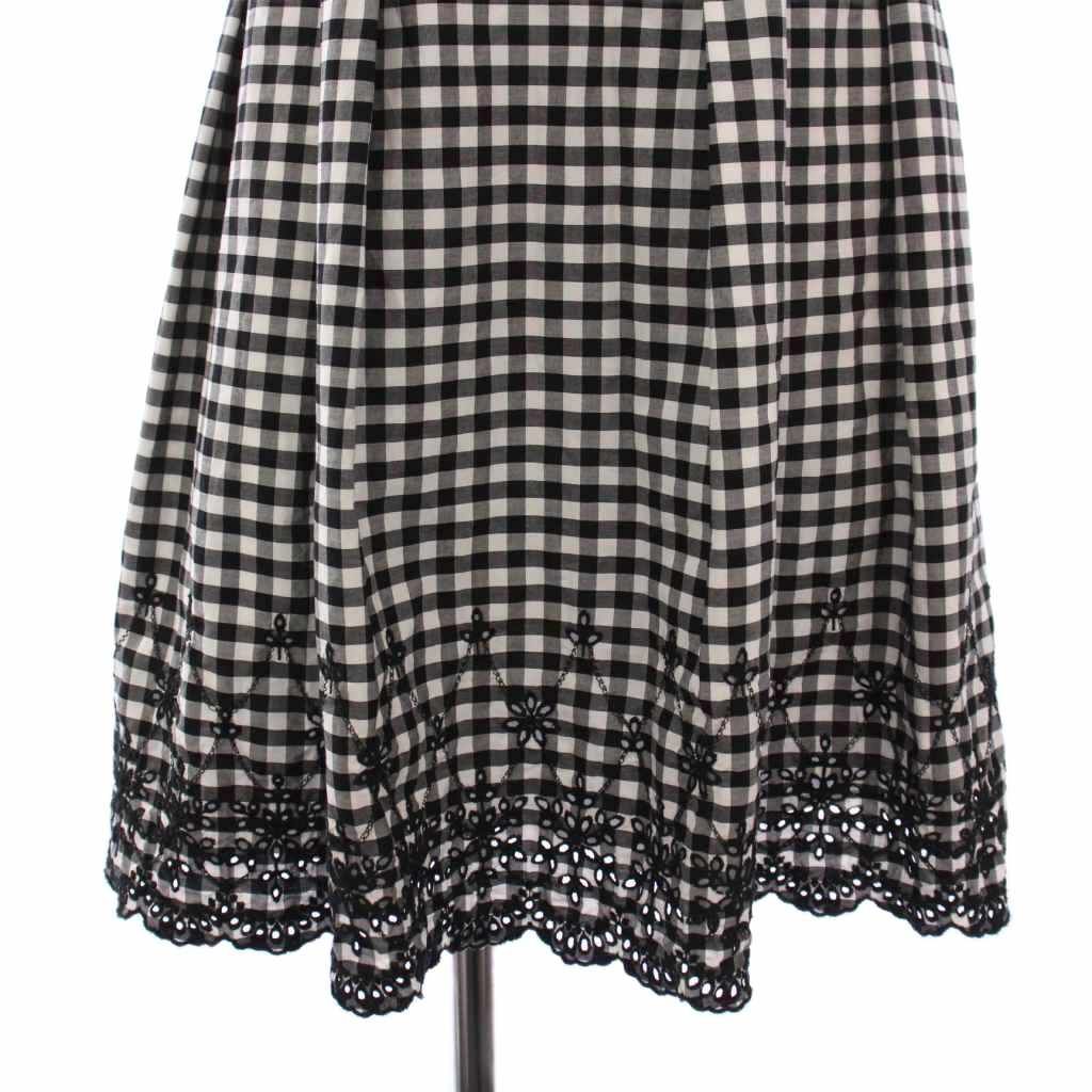 LAISSE PASSE チェック柄ひざ丈ワンピース レッセパッセ LAISSE PASSE ワンピース ひざ丈 ノースリーブ チェック