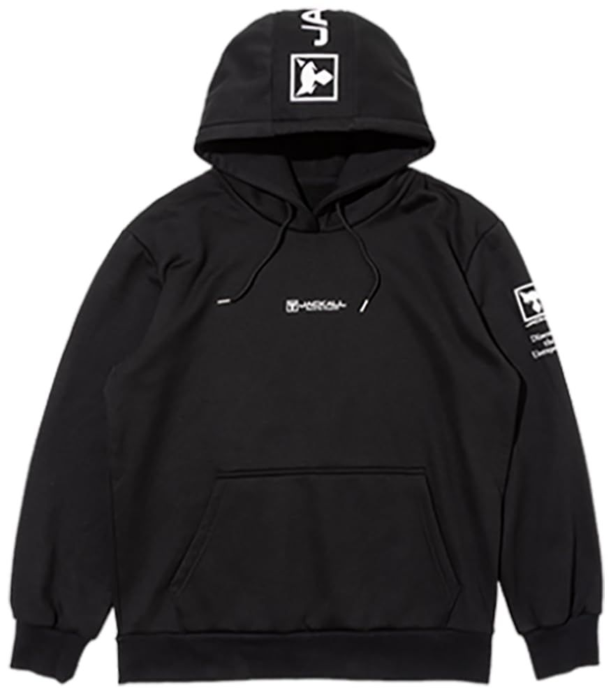 ジャッカル JACKALL プルオーバーフーディ PULL OVER HOODIE ブラック Lサイズ HU-A 001