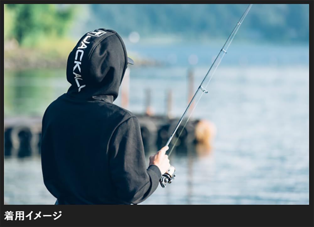 ジャッカル JACKALL プルオーバーフーディ PULL OVER HOODIE ブラック Lサイズ HU-A 001