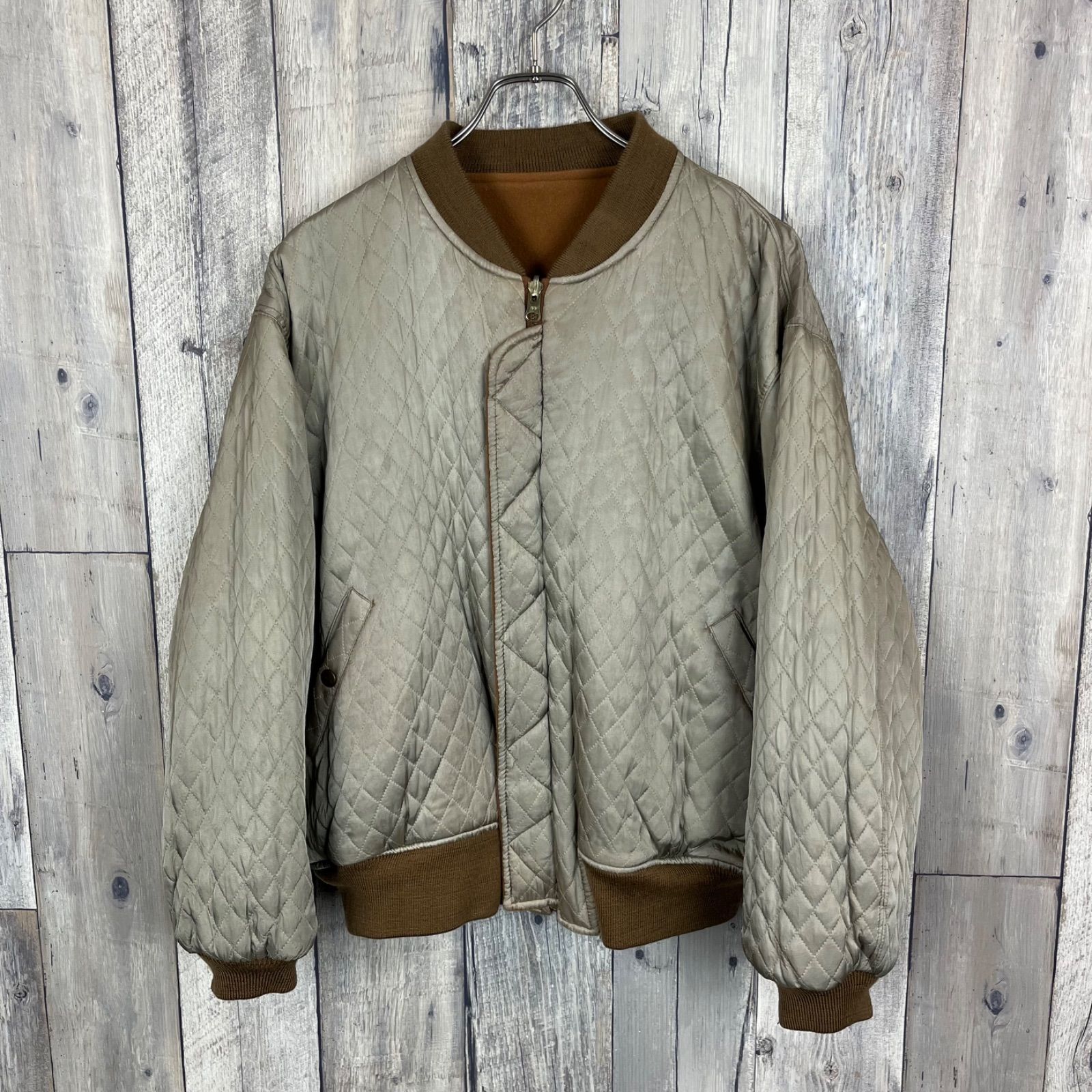 OLD KETTY 90s ケティ ブラウン リバーシブル ウール MA-1 ミリタリー 