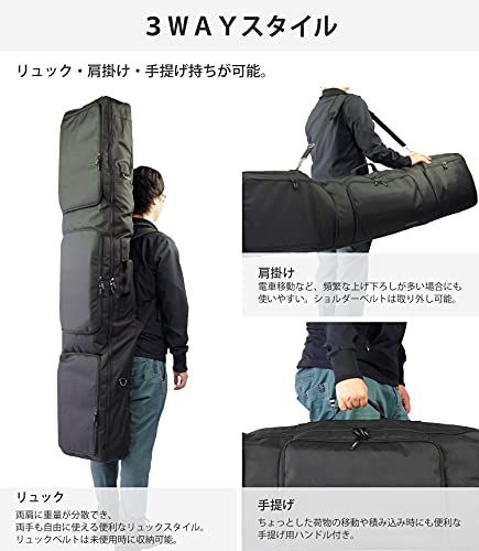 VAXPOT バックスポット スノーボードケース 3ポケット 3 WAY リュック オールインワン スノーボードウェア 板 ブーツ アクセサリーが収納 VA-3211 fccfbbfb