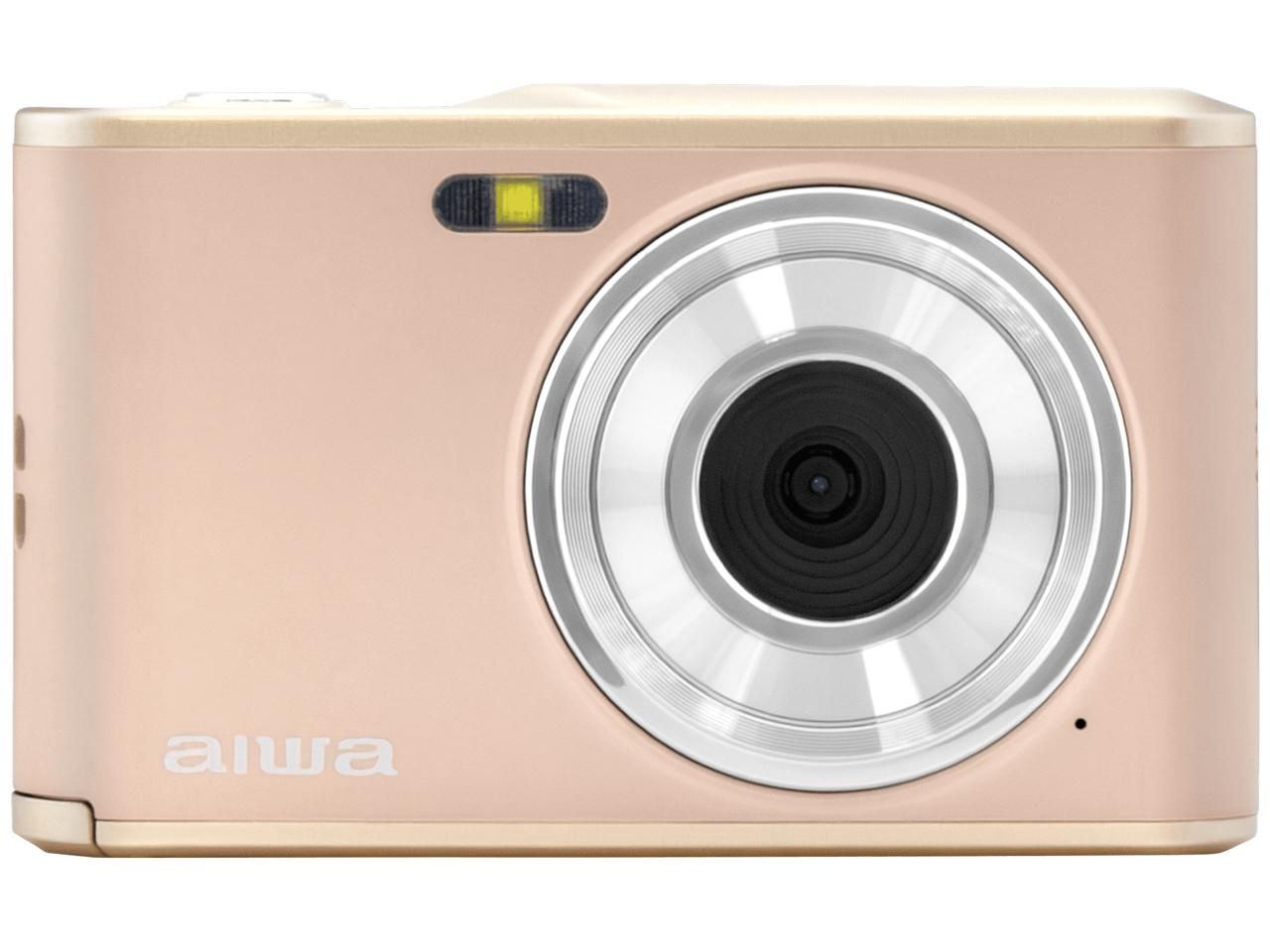 コンパクトデジタルカメラ aiwa cam DCB ライトブロンズ 1300万画素CMOSセンサー 2.8インチIPSディスプレ