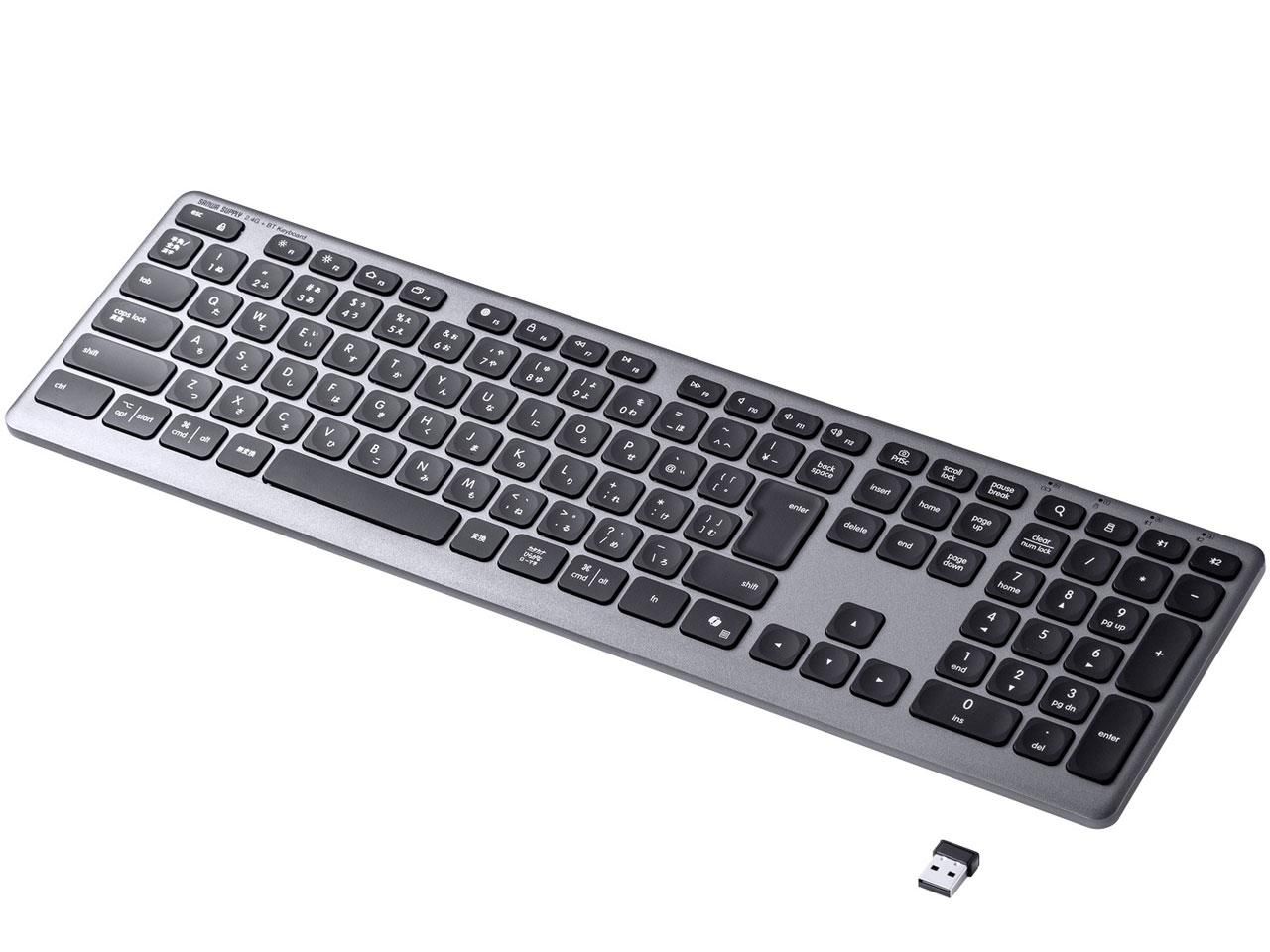 サンワサプライ Bluetooth 2.4 GHzコンボキーボード SKB-WBT 41 BK