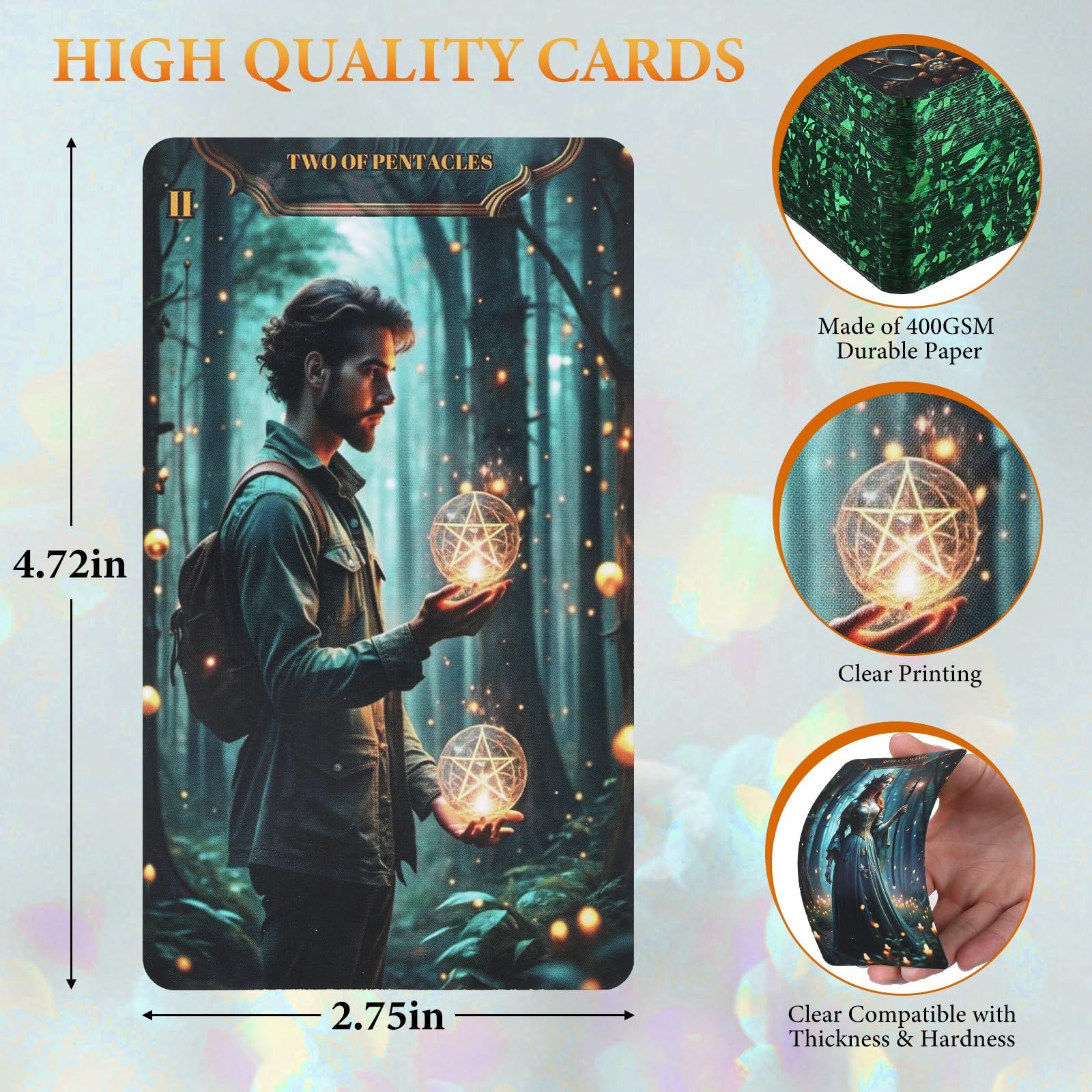 初心者向けガイドブック付きタロットカード オリジナル