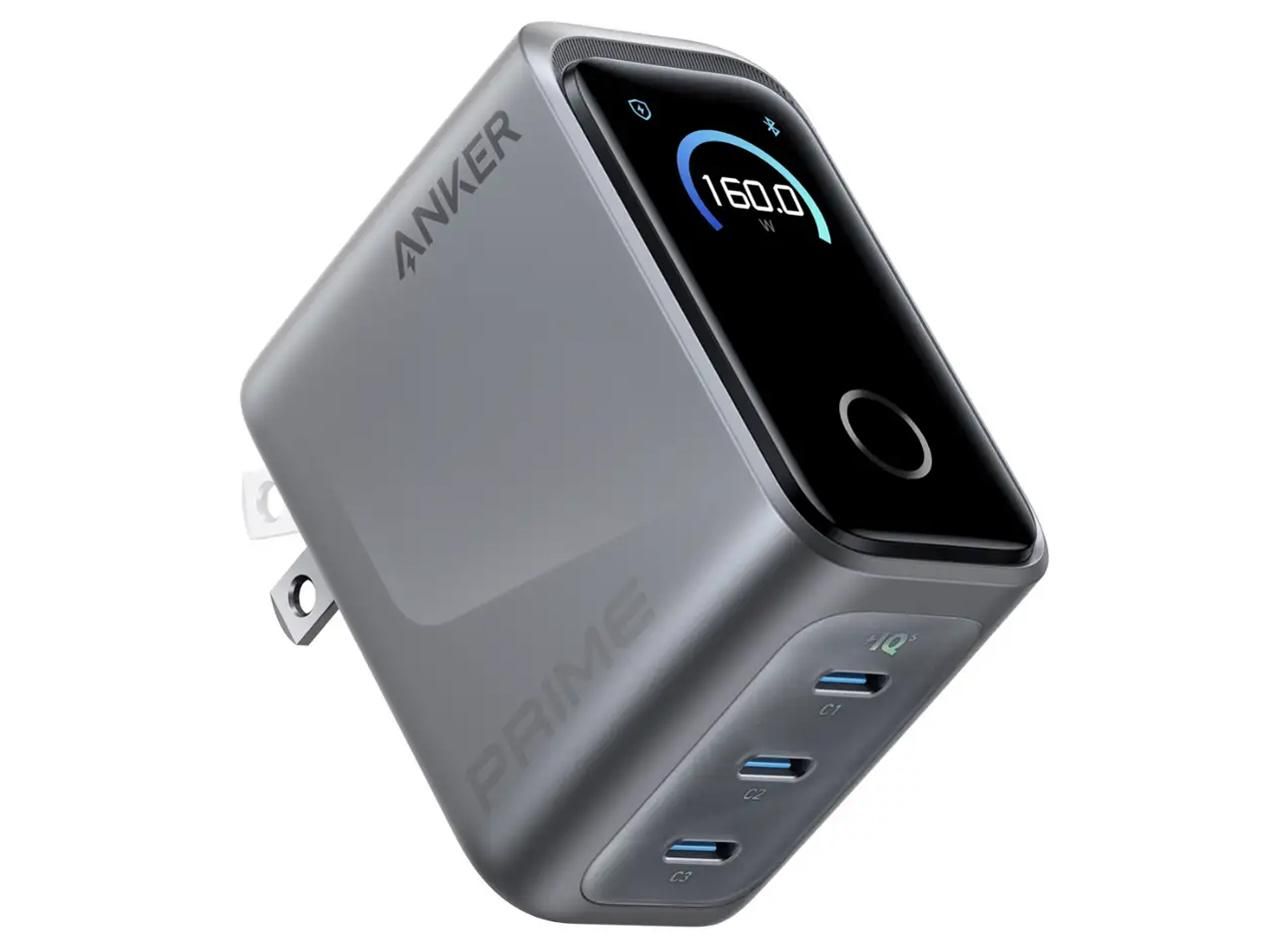 ANKER アンカー Prime Charger 160 W 3 Ports シルバー