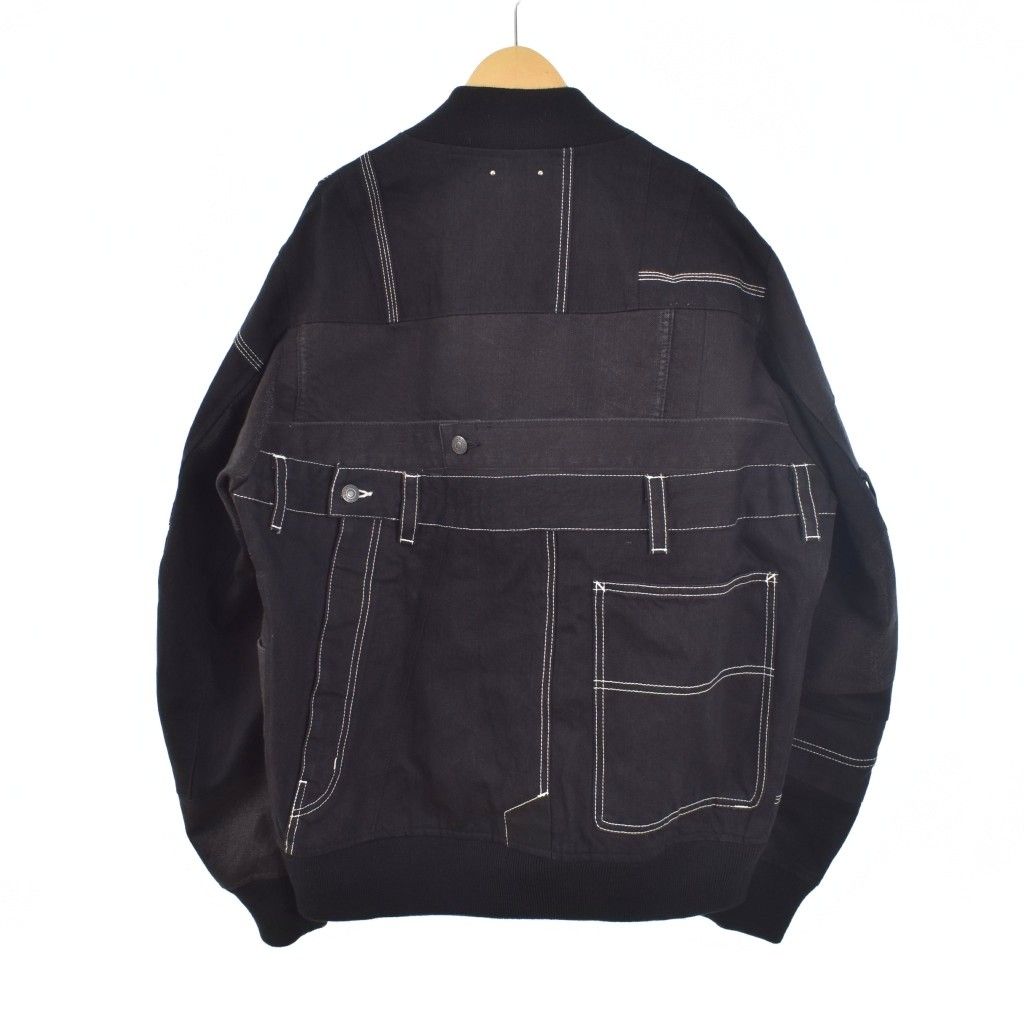 MINEDENIM OLDPARK リメイクデニムMA-1ジャケット 日本製 黒 MINEDENIM OLDPARK リメイクデニムMA-1ジャケット 日本製 黒 - メルカリ