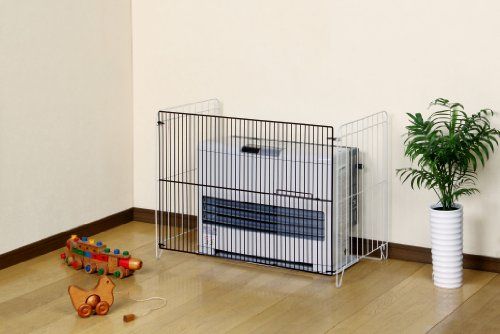 グリーンライフ GREEN LIFE 大型ストーブガード 三方式 幅86×奥行47.5×高さ63 cm 植毛仕上げ FG-S 804 NN マルチカラー 外寸幅 約 86 b 0757 fe 8