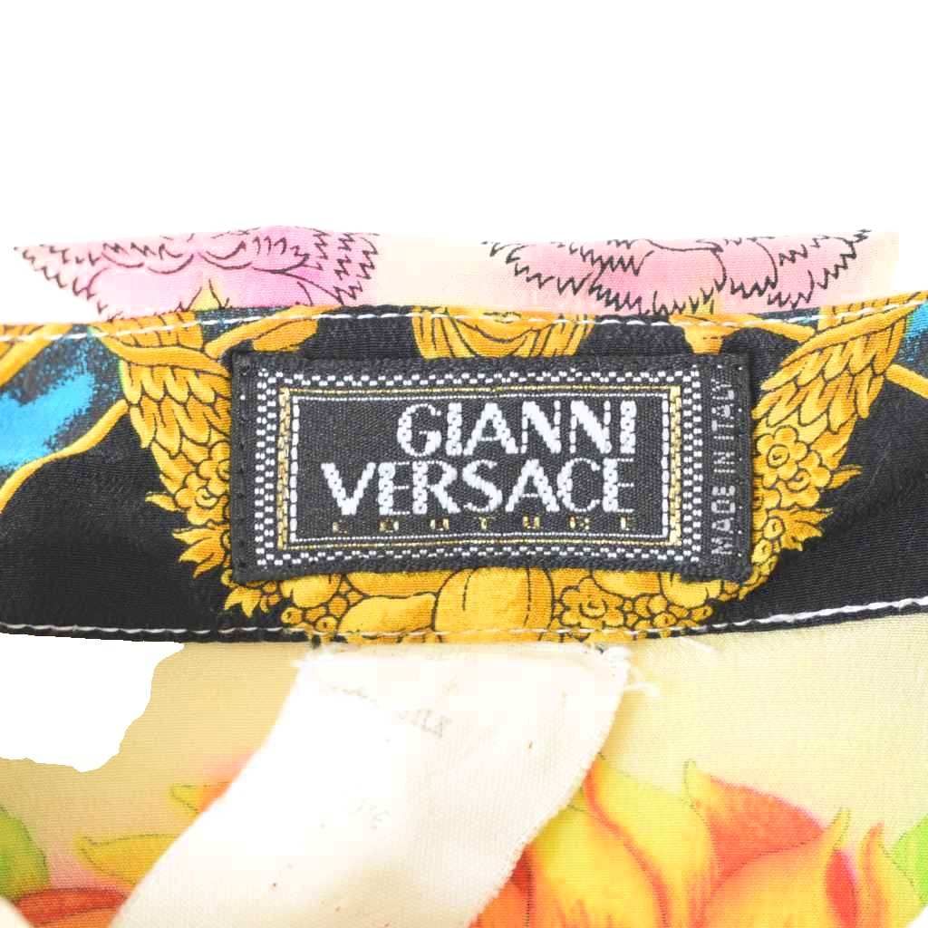 ジャンニヴェルサーチ ヴェルサーチェ GIANNI VERSACE シルク シャツ