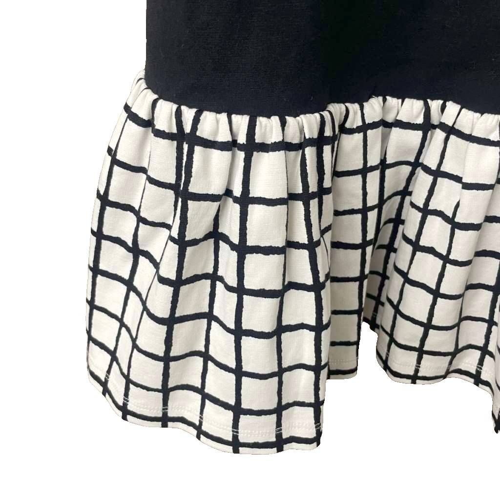 ケイトスペード KATE SPADE ワンピース 切替 チェック 長袖 女の子 140