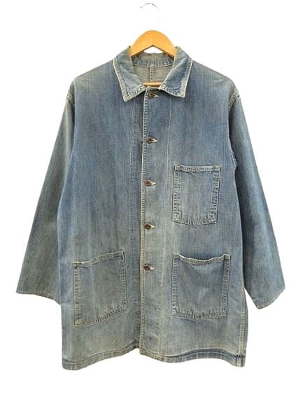 ビンテージ　デニム　カバーオール ドーナツボタン　40s 50s ヴィンテージ VINTAGE 40s デニムカバーオール 三つポケ大戦モデル