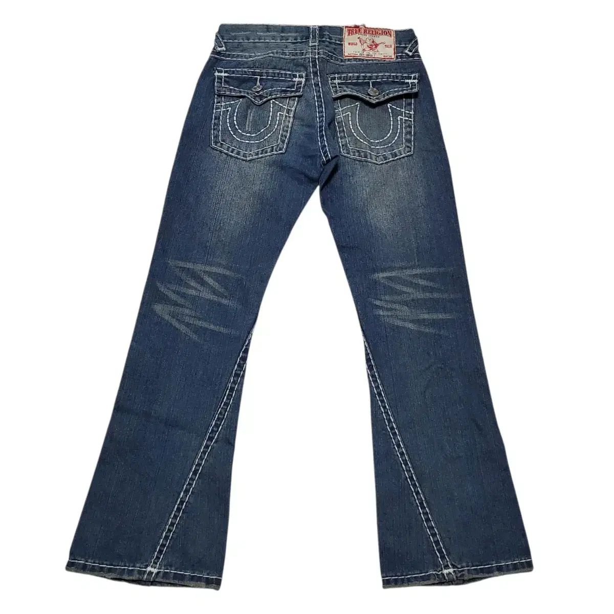 32) USA トゥルーレリジョン ジョイ SUPER Tシャツ フレアデニム