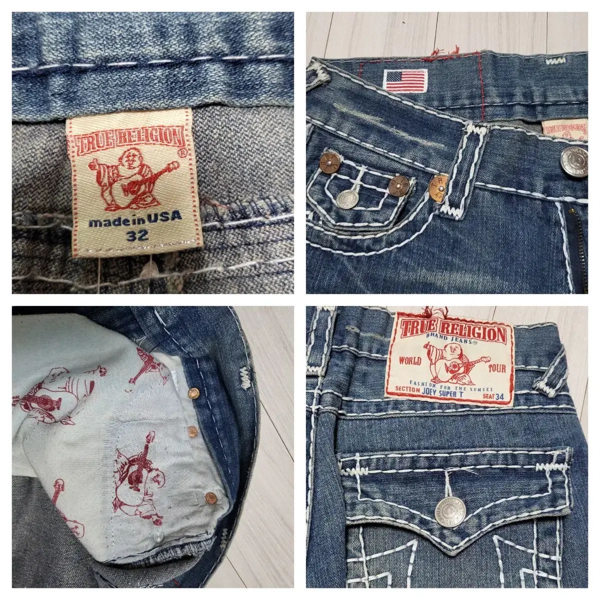 トゥルーレリジョン JOEY フレアデニム 34 USA製 メンズ トゥルーレリジョン TRUE RELIGION JOEY フレア デニム パンツ