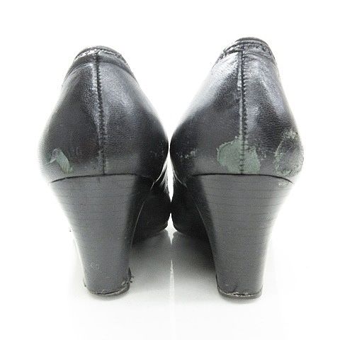 トリーバーチ TORY BURCH パンプス ウェッジソール レザー ブラック 黒