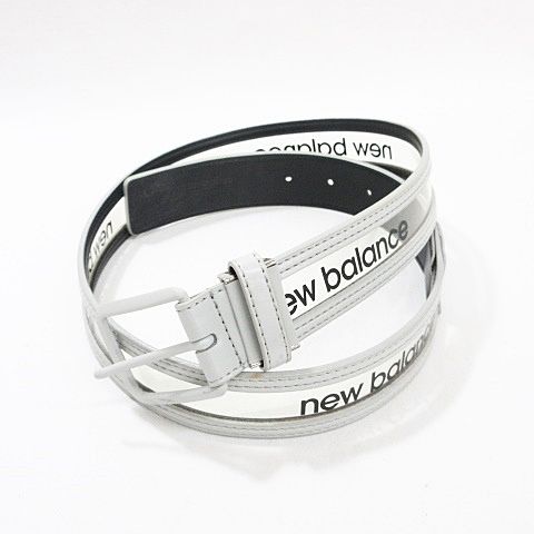 ニューバランス NEW BALANCE GOLF ゴルフ ベルト クリア ロゴ グレー