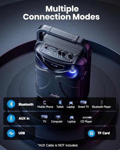  Moukey ワイヤレスマイク スピーカーセット PAセット 軽量 6.5インチサブウーファー Bluetooth対応 充電式 UHFマイク2本 録音MP 3|USB|TF ポータブルスピーカー 屋内 家庭用 カラオケ 街頭スピーチ 会 be 05 ade 7 その他 キッチン 食器