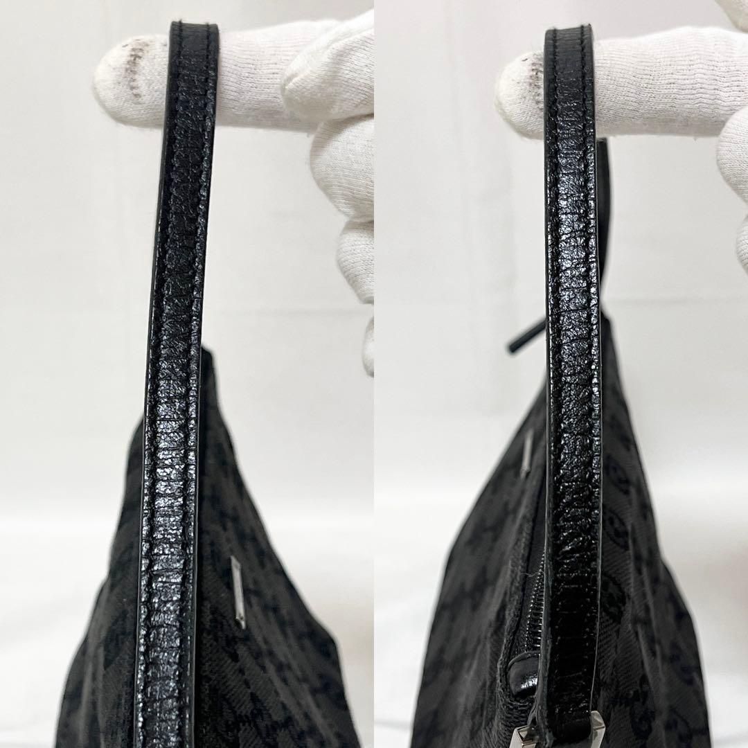 GUCCI グッチ アクセサリーポーチ ハンドバッグ GGキャンバス レザー