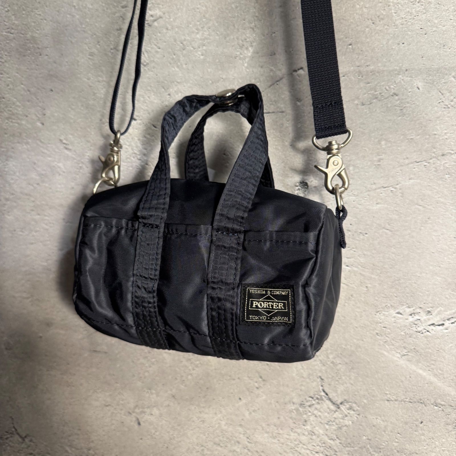 美品 PORTER ポーター タンカー ミニ 2way ショルダーバッグ　黒 PORTER ポーター ミニショルダーバッグ タンカー ブラック 美品 楽天