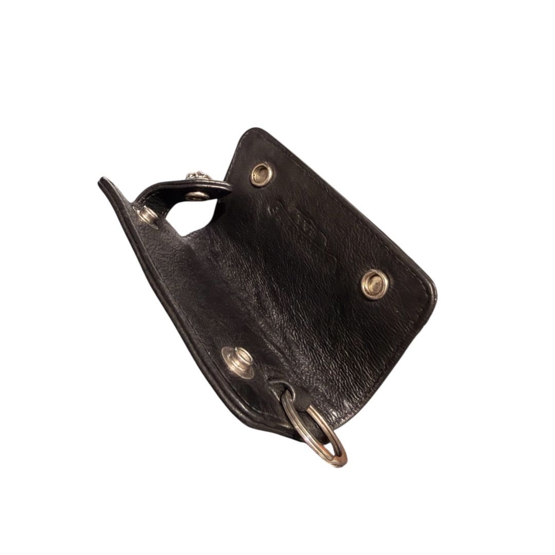 超美品】CHROME HEARTS クロムハーツ 3クロスボタン レザーキーケース