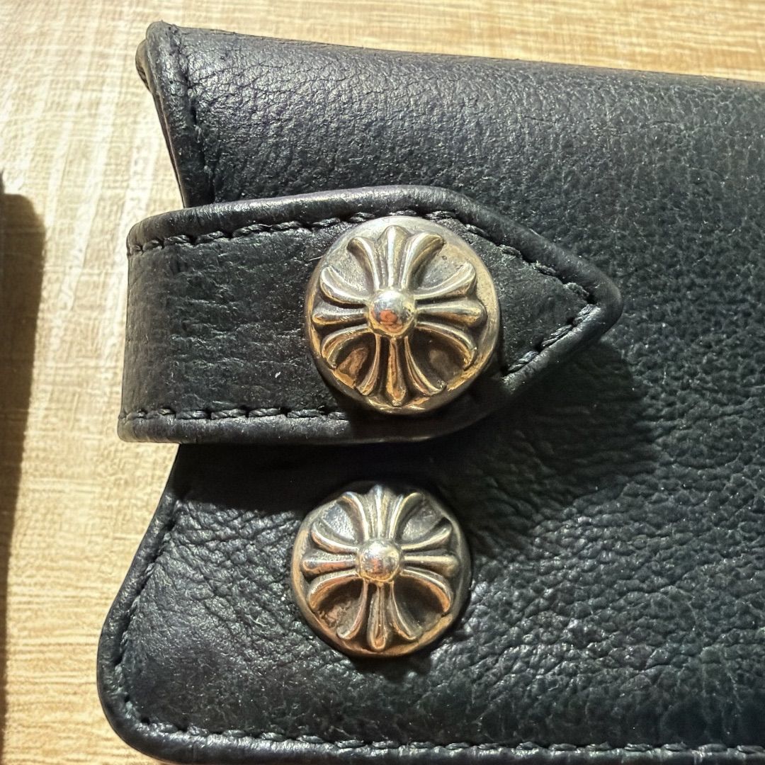 CHROME HEARTS フローラルボタン3ボタン レザーキーケース CHROME HEARTS フローラルボタン3ボタン レザーキーケース CHROME
