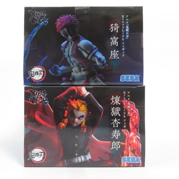 中古 未開封品 XrossLink 鬼滅の刃 猗窩座/煉??獄杏寿郎 2体セット