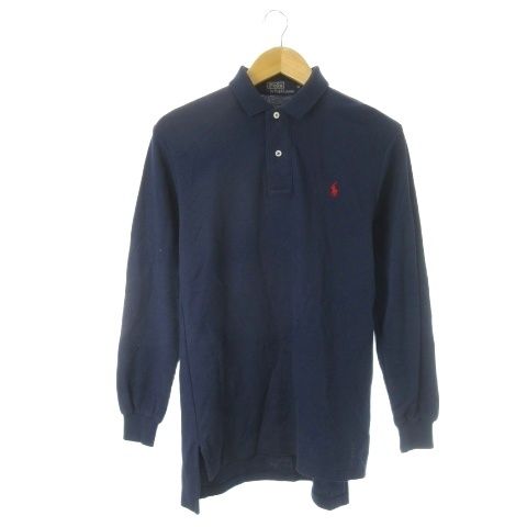 ポロ バイ ラルフローレン Polo by Ralph Lauren 長袖ポロシャツ M 紺