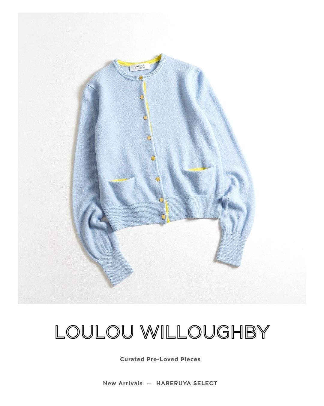 101t*美品 ルルウィルビー LOULOU WILLOUGHBY カシミヤ100% バイカラー