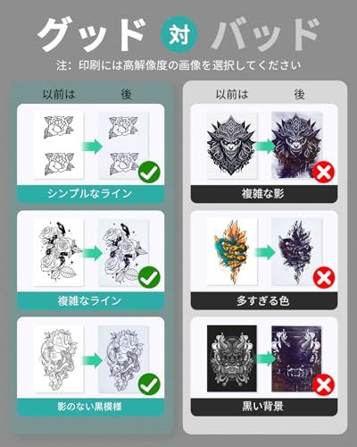 タトゥー転写紙付き