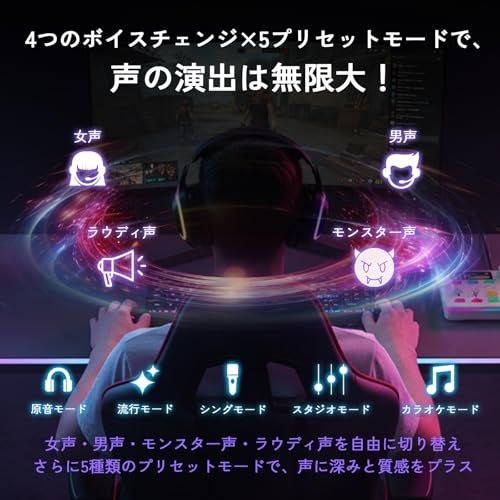  ゲーミング オーディオ ミキサー オーディオインターフェース PC PS 4 5 iphone スマホ対応 ポッドキャスト RGB機能付き ボイスチェンジャー カスタム効果音 ライブ 配信 機材 実況 XLR マイク接続 生放送 黒 デザートフォーク その他 キッチン 食器