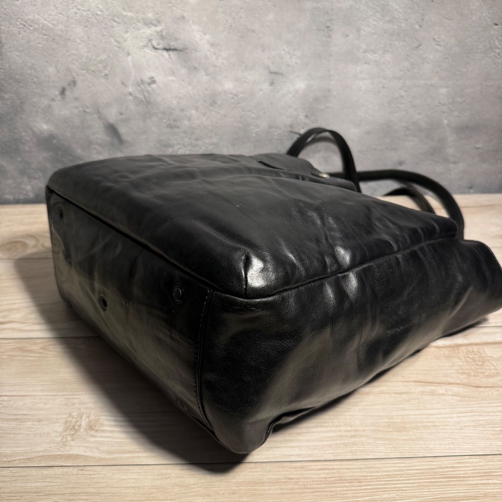 Daniel&Bob チェルカトーレ レザートートバッグ ブラック 本革 大容量