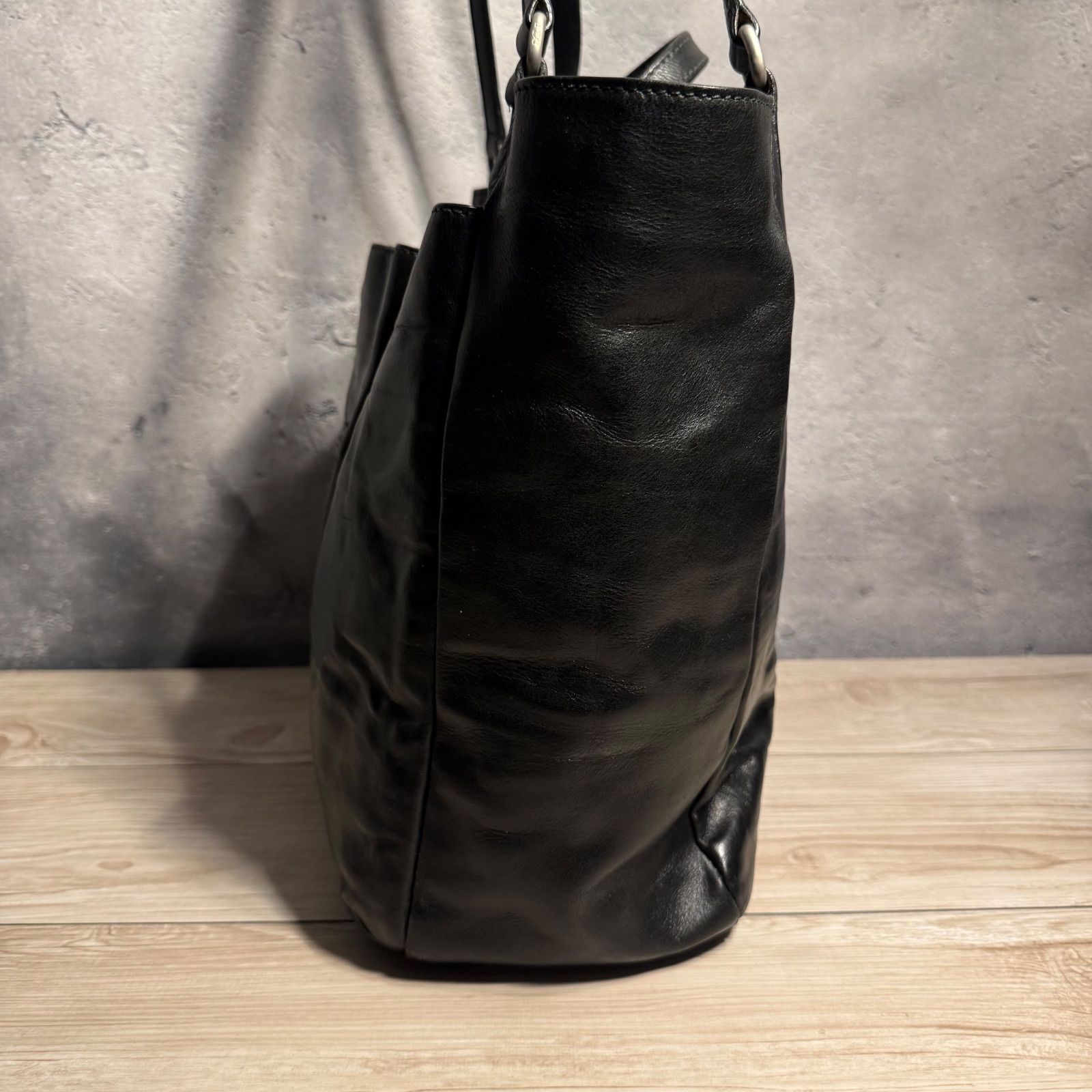 Daniel&Bob★2wayトートバッグ⬛︎ハンドバッグ⬛︎レザー⬛︎ブラック Daniel & Bob（ダニエル アンド ボブ） 最大51%☆1/27限定 ダニエル