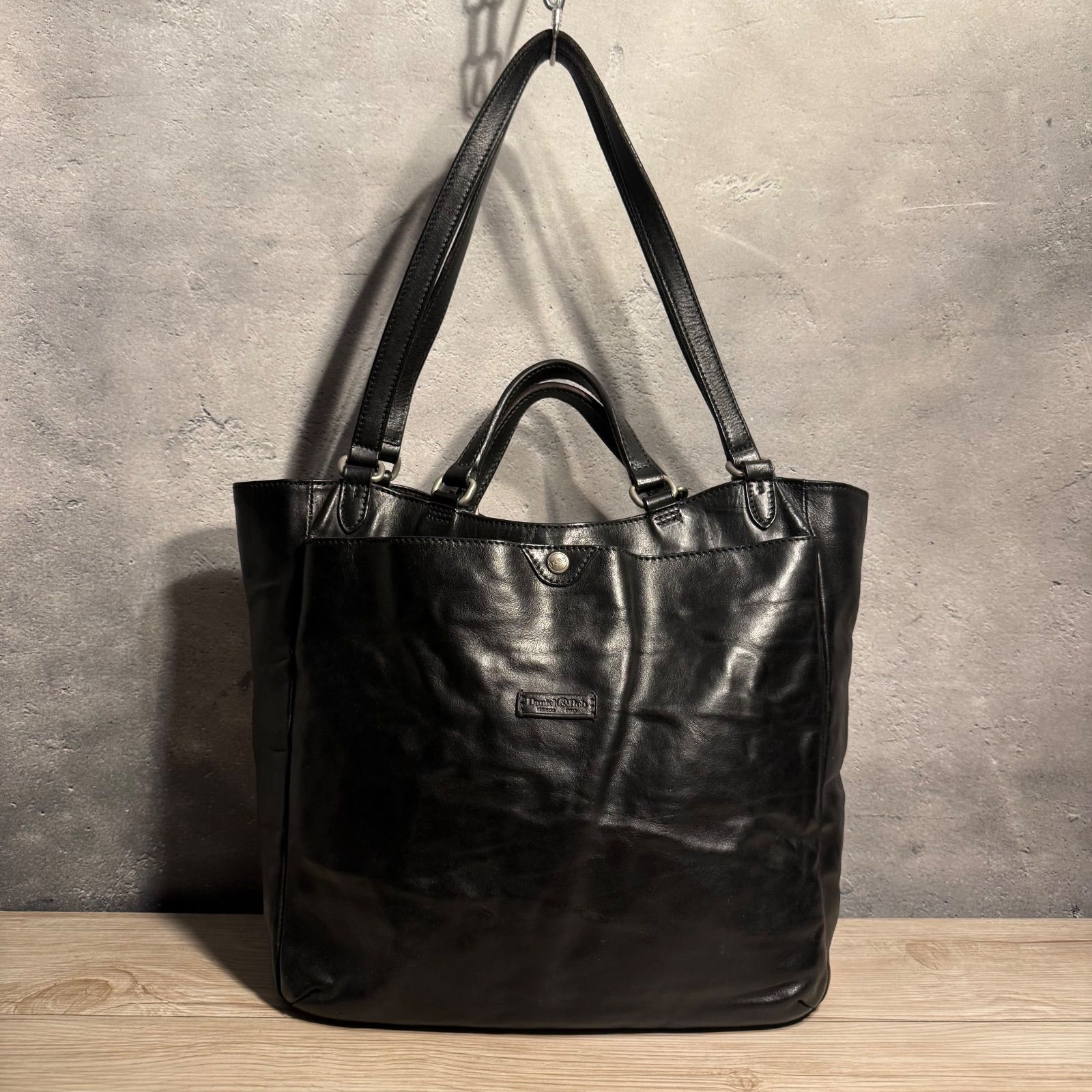 Daniel&Bob チェルカトーレ レザートートバッグ ブラック 本革 大容量