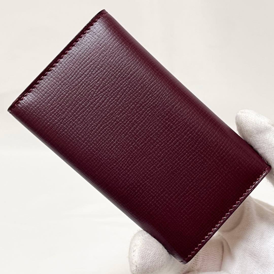 未使用 カルティエ マストライン レザー 6連キーケース Cartier（カルティエ） マストライン キーケース 6連 ワインレッド