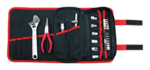 トネ TONE ツールバッグセット TSA 3170 差込角9.5 mm-ビット差込 3|8 -ビット差込 ブラック 内容27点 82656 df 9