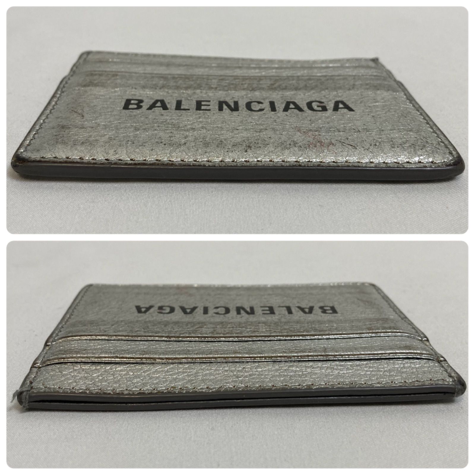 バレンシアガ　新品　メンズ　フラグメントケース(シルバー) BALENCIAGA バレンシアガ フラグメントケース マルチケース カード入れ