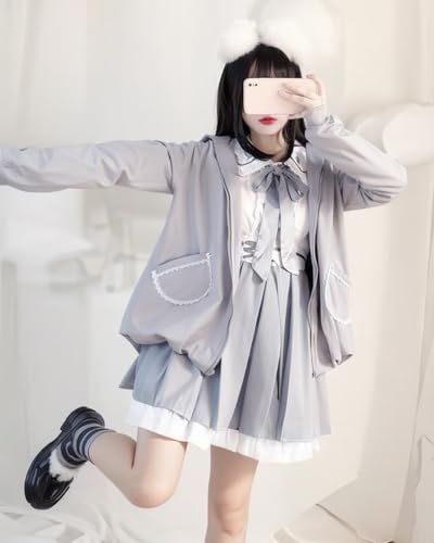  JIURUN 制服 ワンピース ロリータ コスプレ 女子高生 女装 ロリータ服 大きいサイズ 森ガール ブレザー スカート jk セット 学生服 ブラウス プリーツスカート cosplay lolita 学園風 ゆ 5 abcdd 70 その他 キッチン 食器