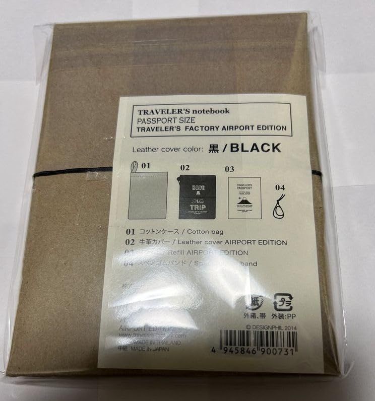  トラベラーズファクトリー TRAVELER S FACTORY 成田空港 パスポートサイズ 黒 その他 ノート メモ帳