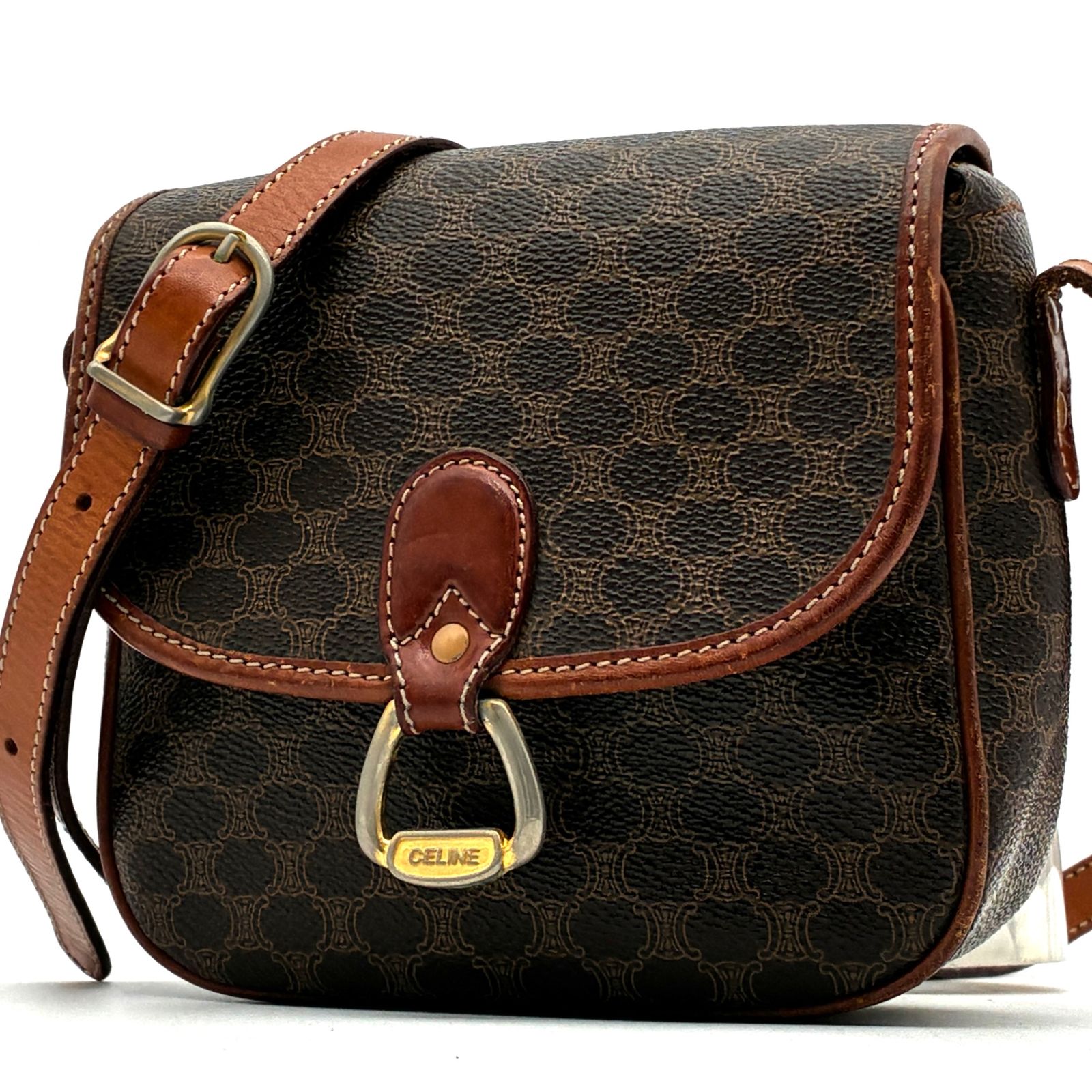 【CELINE】マカダム★ショルダーバッグ★トリオンフ【セリーヌ】 セリーヌ CELINE トリオンフマカダム ショルダーバッグ