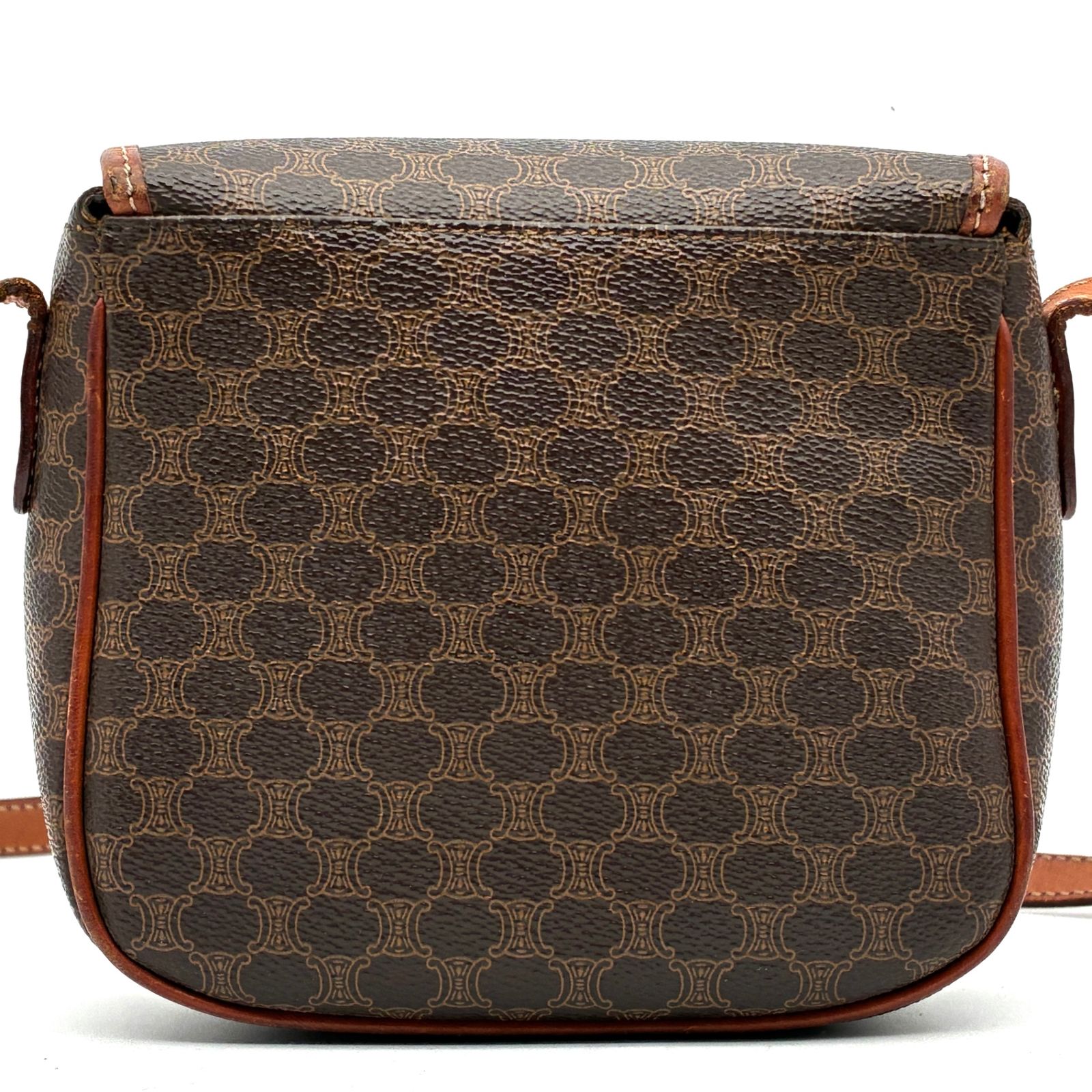 CELINE セリーヌ ショルダーバッグ マカダム トリオンフ ロゴ金具 斜め