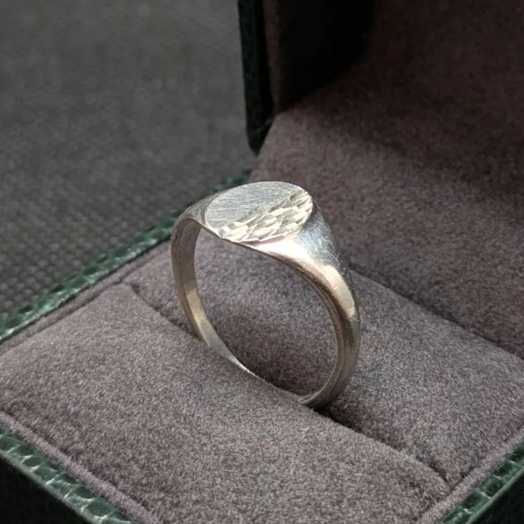 スターリングシルバー925 刻印 シグネットリング 20号 メンズ